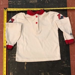 Vintage Dog Two Button Long Sleeve Shirt